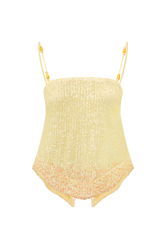 Jai Yellow Pink Cami Top