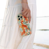 Noemi Orange Floral iPhone Case