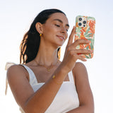 Noemi Orange Floral iPhone Case