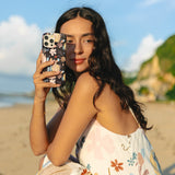 Nyla Black Abstract iPhone Case