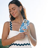 Tatiana Blue Floral iPhone Case