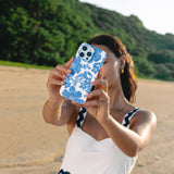 Tatiana Blue Floral iPhone Case