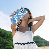 Tatiana Blue Floral iPhone Case