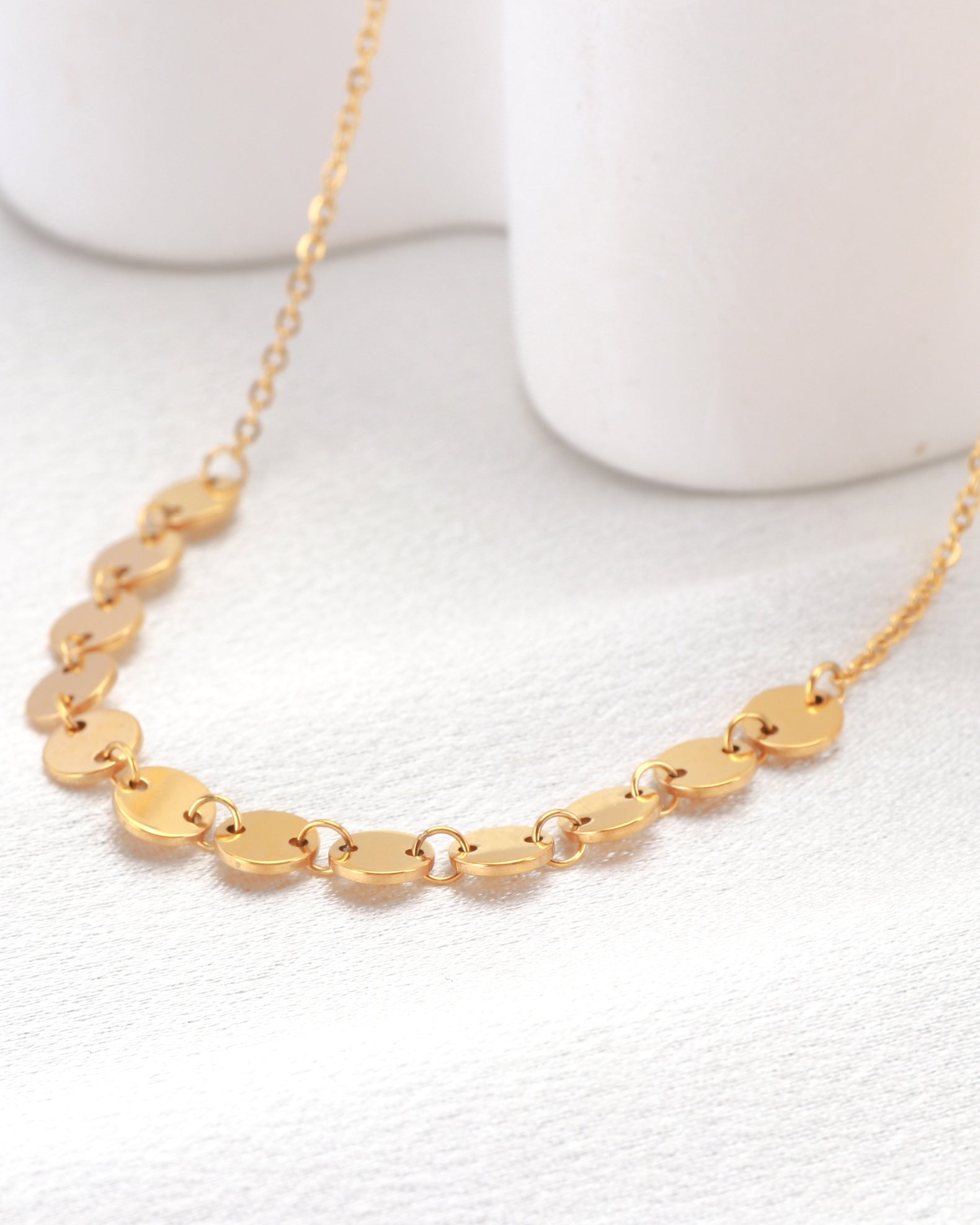 Amara Gold Circle Chain Necklace