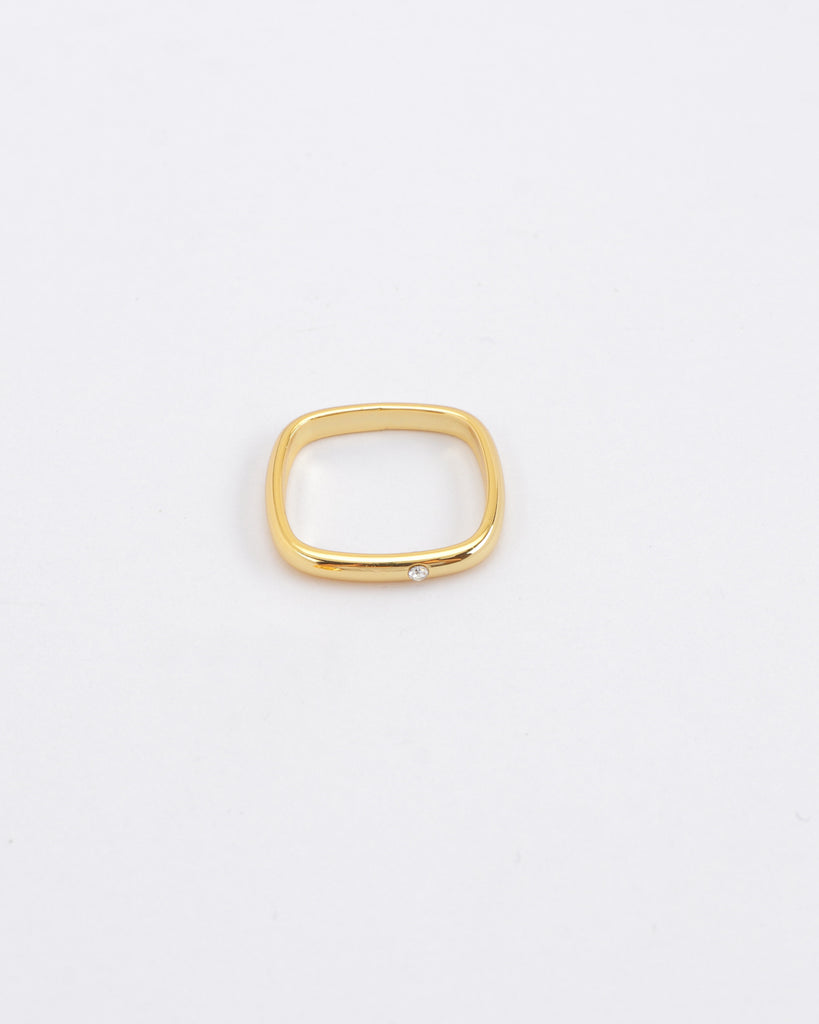 Quad Gold Square Ring