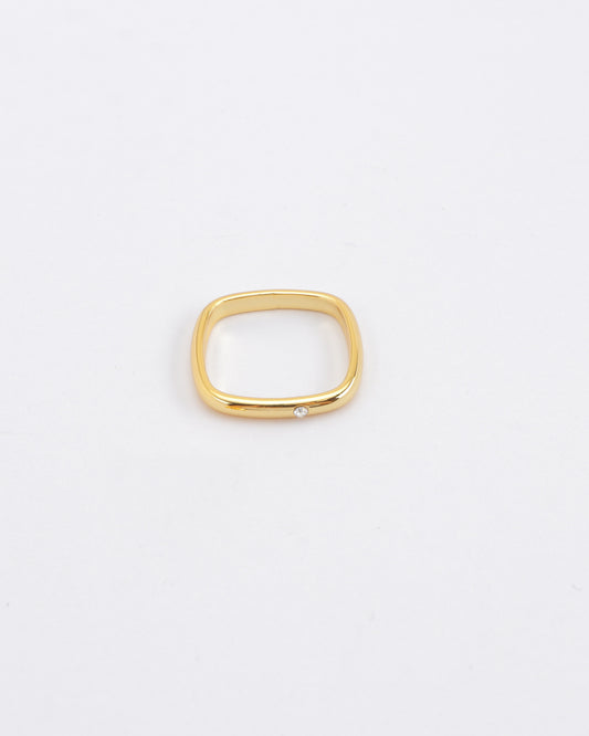 Quad Gold Square Ring