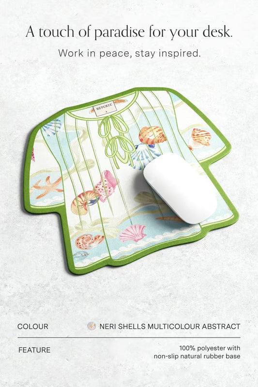 Neri Shells Multicolour Abstract Mouse Pad
