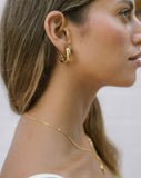 Prismara 不规则金色半圈耳环