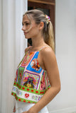 Tarot Multicolour Abstract Scrunchie Hair Tie