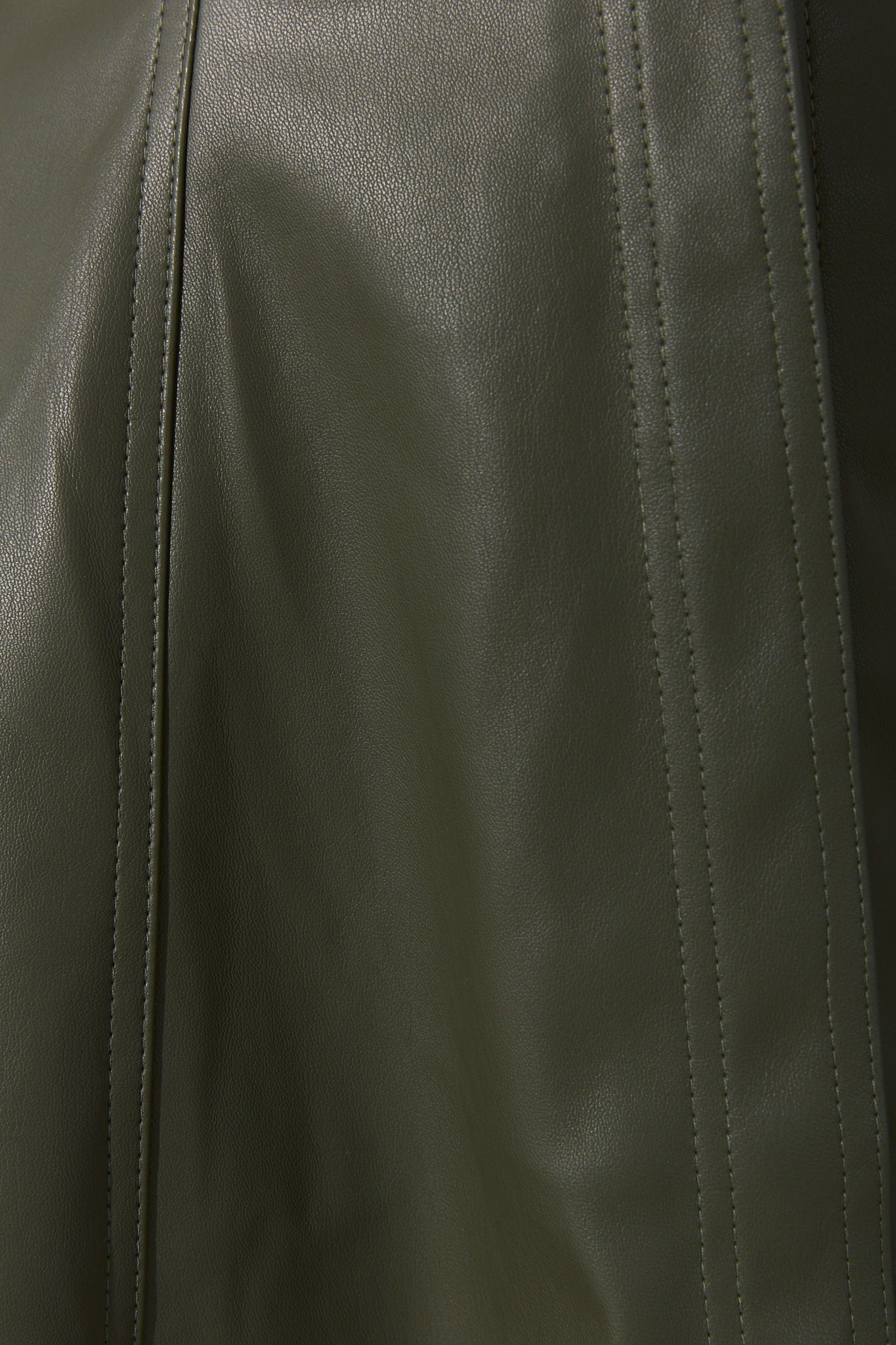 Aida Khaki Green Faux Leather PU Mini Dress Aida Khaki Green Faux Leather PU Mini Dress