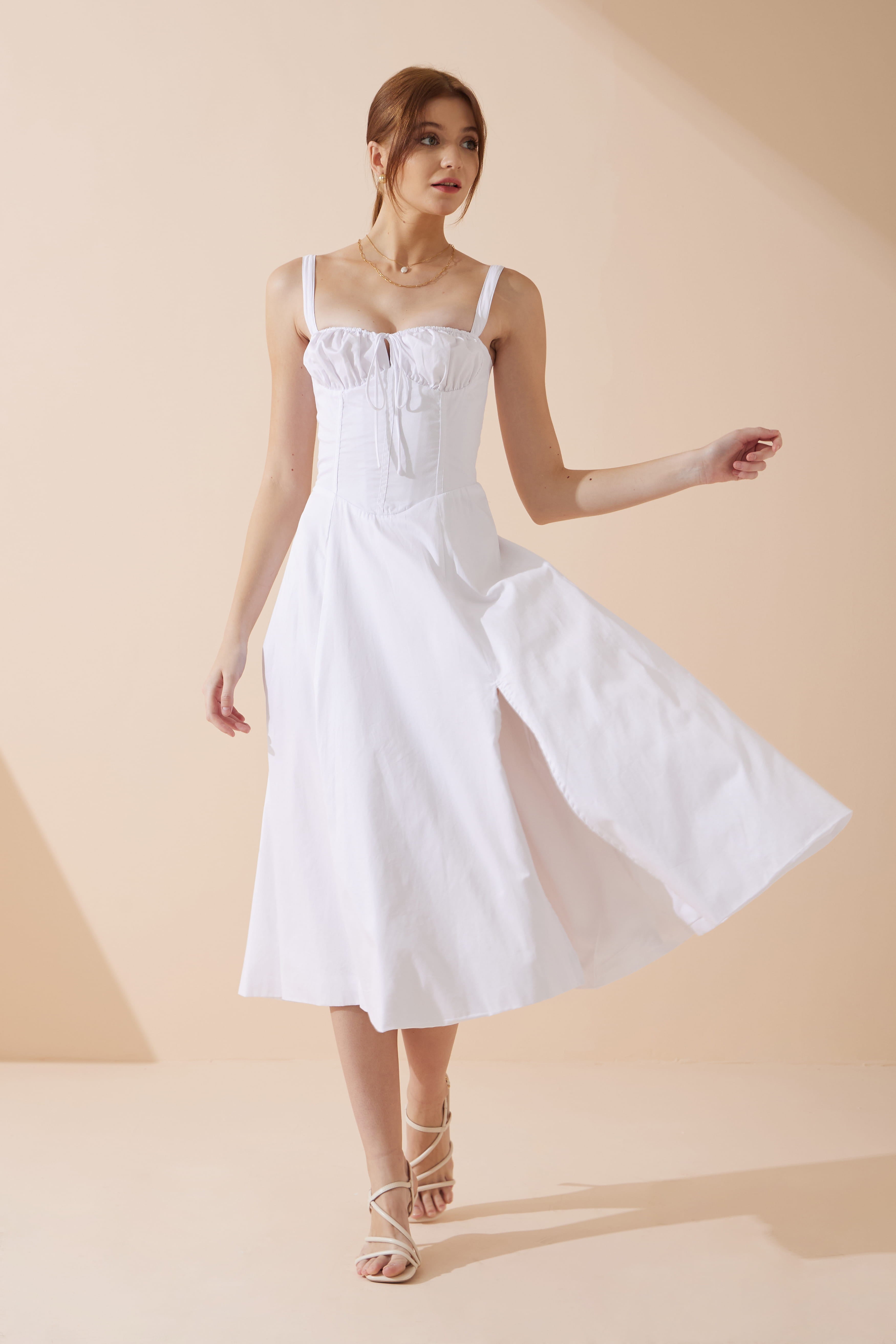 Royal blue maxi linen skirt with elasit waist and self belt 2171#