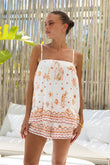 Ailani Brown Tropical Top