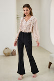 Eliana Blush Pink Ruffle Blouse