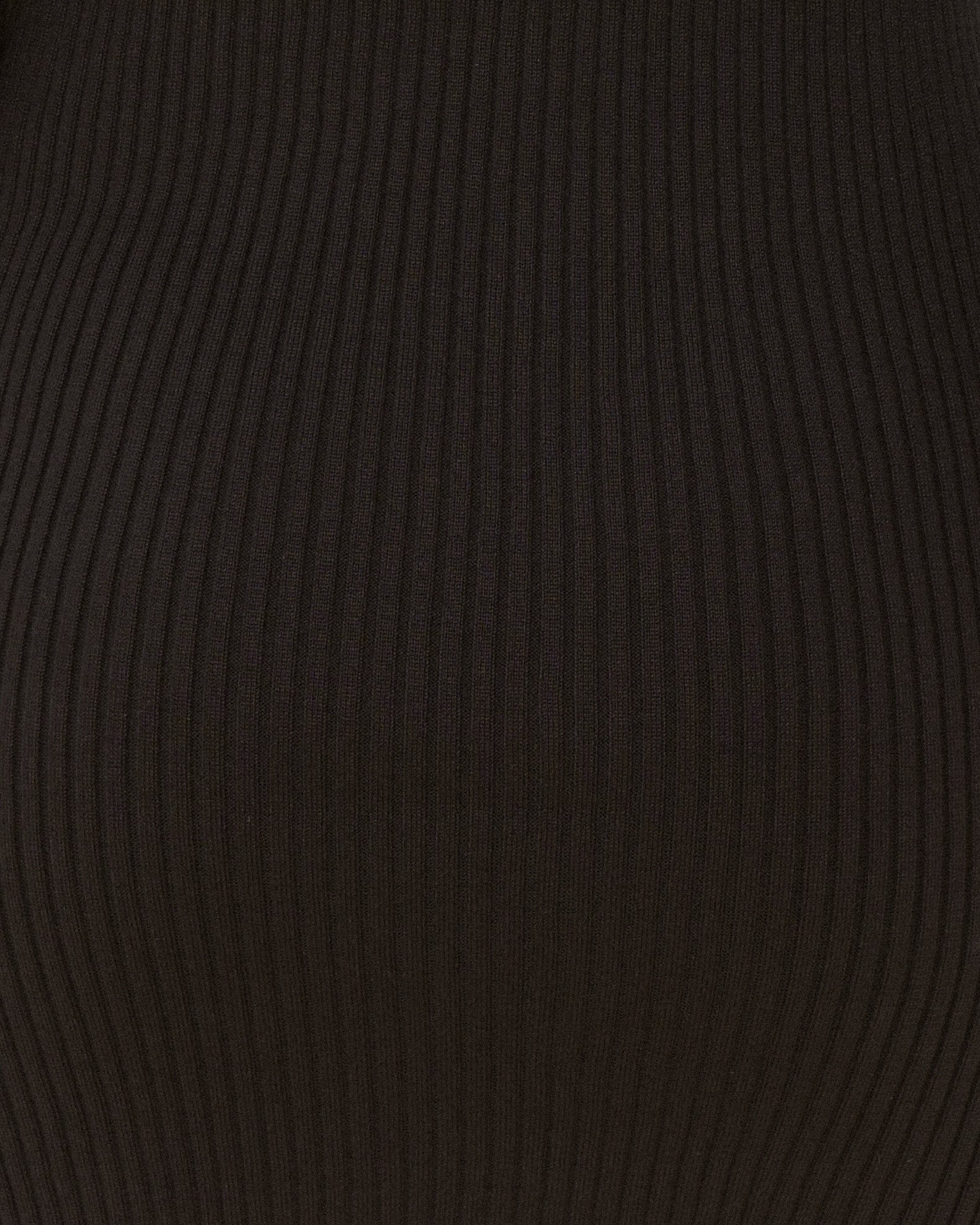 Cece Black Long Sleeve Collared Knit Mini Dress