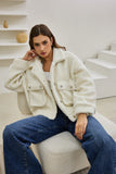 Kyla Off White Teddy Jacket