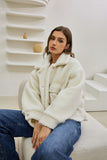 Kyla Off White Teddy Jacket