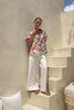 Alba Pink Floral Puff Sleeve Blouse