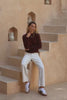 Jase Choc Brown Knit Sweater