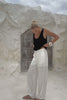Cairo White Linen Blend Pants