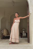 Aris Beige Tie Back Maxi Dress
