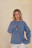 Ginny Blue Knit Sweater