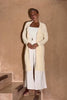 Elaine Cream Longline Crochet Knit Cardigan