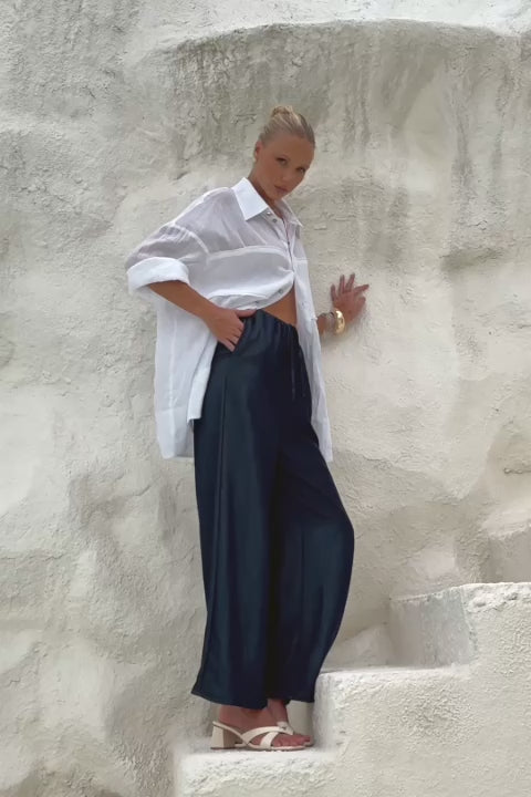 Nellie White Ramie Shirt