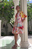 Genevieve Pink Floral Button Down Mini Dress