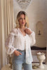Arla White Lace Blouse