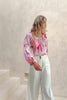 Elani Pink Floral Blouse