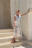 Neri Shells Multicolour Abstract Contrast Maxi Dress