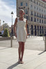 Eira White Floral Detail Mini Dress