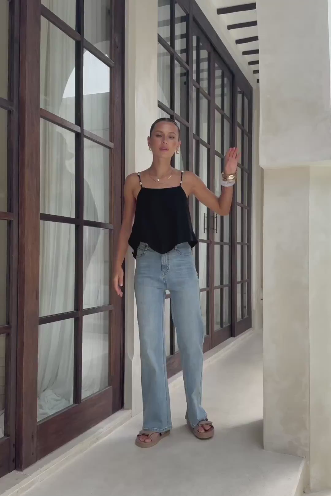 Molly Black Cami Top