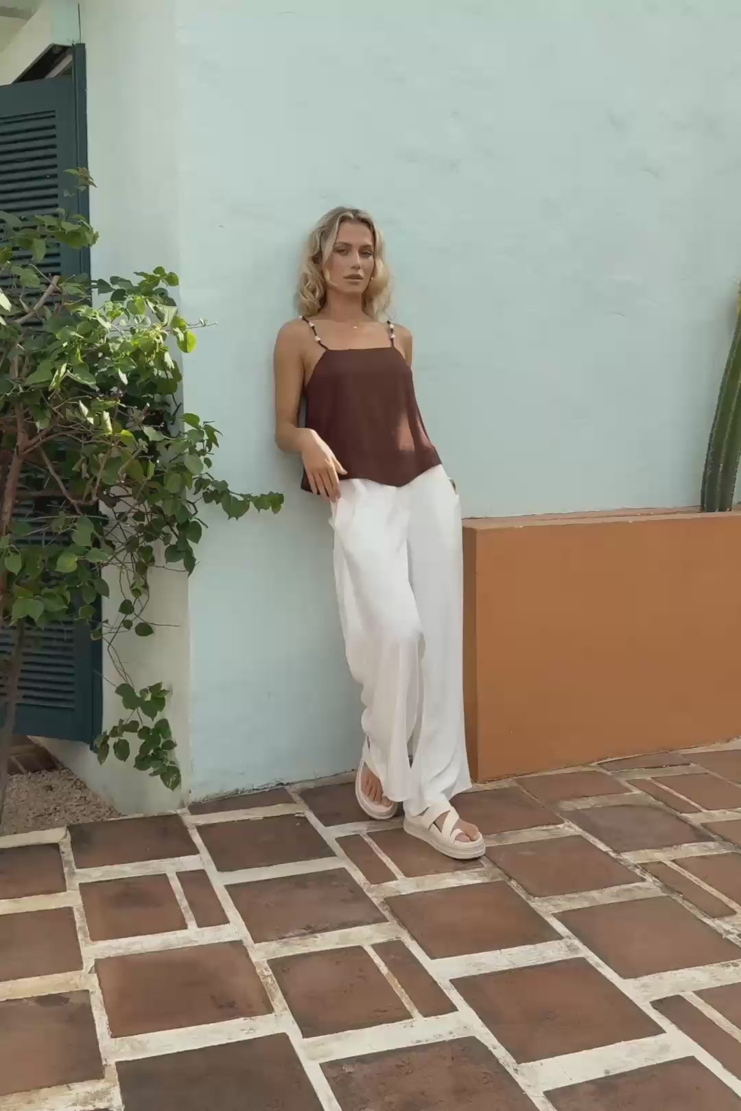 Eveline Brown Cami Top