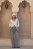 Islen White Lace Blouse