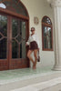 Aidyn Brown Mini Skort