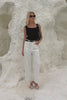 Sofie White Denim Straight Leg Jeans