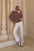 Alma Brown Knit Cardigan