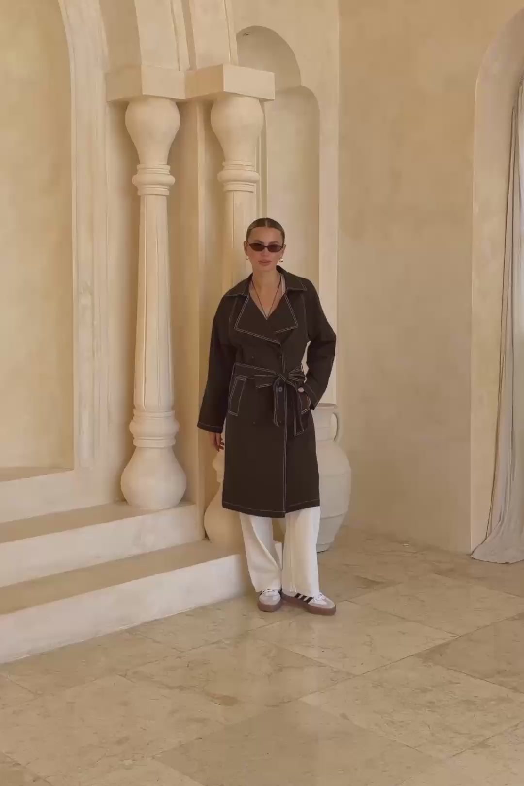 Dekota Brown Trench Coat