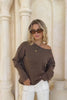 Ginny Brown Knit Sweater