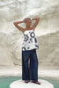 Josefin Navy Blue Drawstring Pants