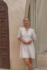 Erina Off-White Lace Detail Mini Dress