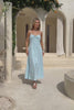 Lumi Blue Sweetheart Maxi Dress