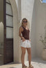 Nico Chocolate Brown Knit Top