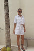 Averie White Tailored Shorts