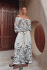 Savani Beige Black Tropical Wide Leg Pants