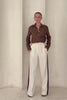 Luma Brown Wrap Shirt