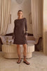 Suri Brown Knit Mini Dress