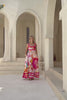 Genevieve Pink Floral Ric Rac Maxi Dress