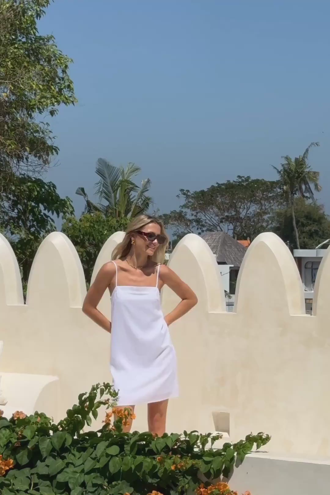 Karina White Mini Dress